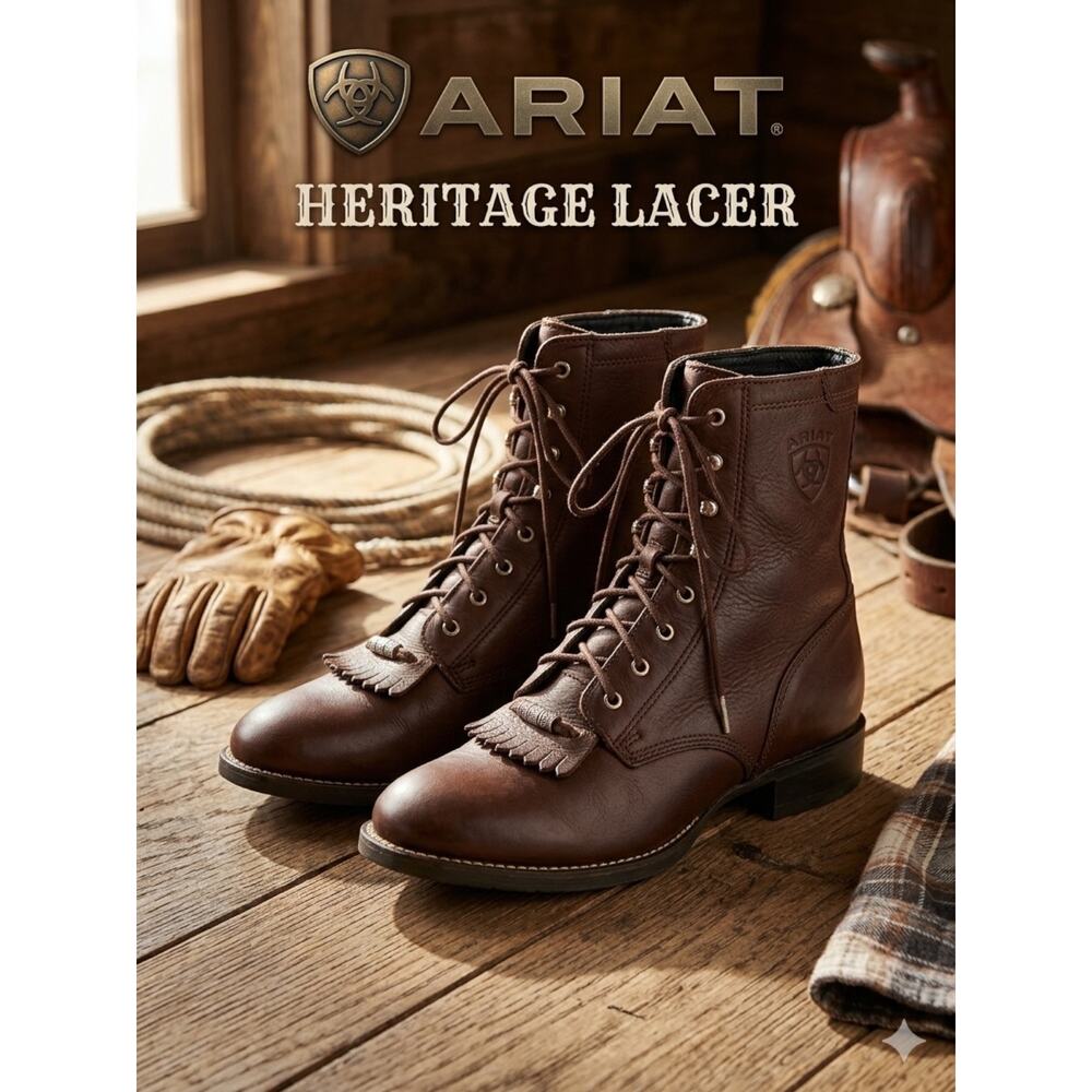 Ariat Heritage Lacer Western Leather Boots